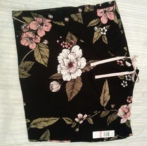 🌴Hue Floral Print Pajama Capri Pants 3X